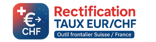 Rectification TAUX EUR/CHF